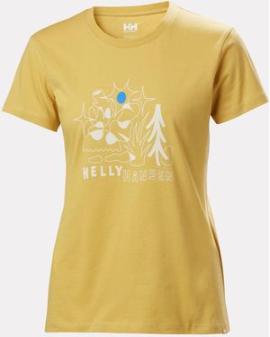 Helly Hansen Massif Graphic T-Shirt - Yellow