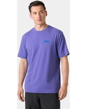 Helly Hansen Skog Recycled Graphic T-Shirt - Purple