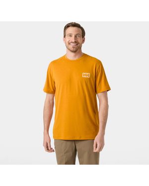 Helly Hansen Skog Recycled Graphic T-Shirt - Orange
