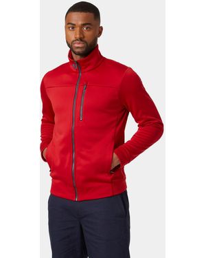 Helly Hansen Crew Slickface Marine Fleece Jacket - Red