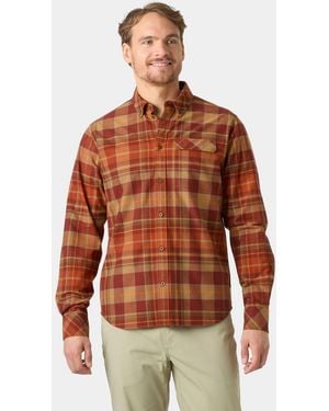 Helly Hansen Classic Check Long Sleaves Flannel Shirt - Brown