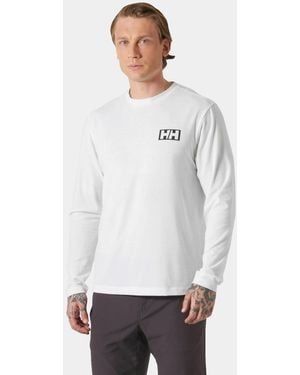 Helly Hansen Skog Graphic Long Sleeve Tee - White
