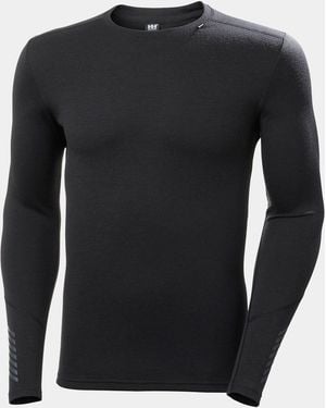 Helly Hansen Lifa Merino Midweight Crew Base Layer - Black