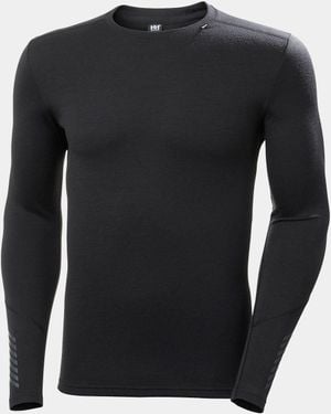 Helly Hansen Lifa Merino Midweight Crew Base Layer - Black