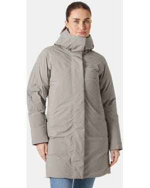 Helly Hansen Urban Pro Helly Tech Down Coat Dame - Gray