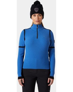 Helly Hansen Pull En Laine Mérinos Femme Edge Bleu