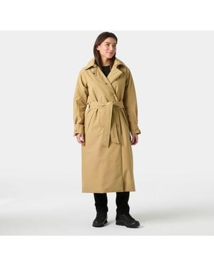 Helly Hansen Avenue Insulated Long Trench Coat - Metallic