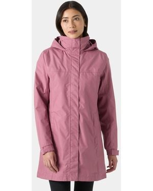 Helly Hansen Aden Long Giacca Impermeabile Rosa