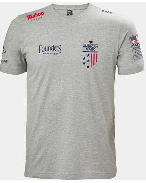Helly Hansen American Magic Cotton T-Shirt - Gray