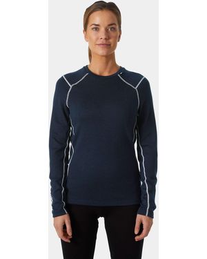 Helly Hansen Lifa Merino Midweight Crew ( 1) Clothing - Blue