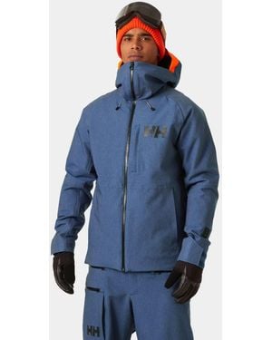 Helly Hansen Giacca Da Sci Uomo Powderface Con Cappuccio Blu