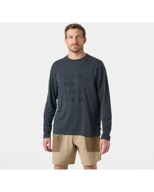 Helly Hansen Skog Graphic Long Sleeve Tee - Blue