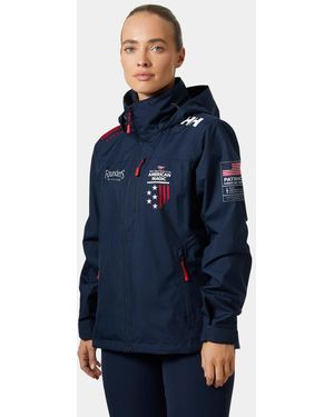 Helly Hansen American Magic Crew Hooded Sailing Jacket 2.0 - Blue