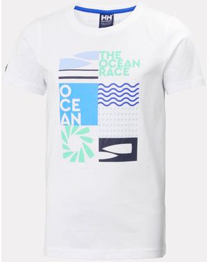 Helly Hansen Junior's Ocean Race T-Shirt - White