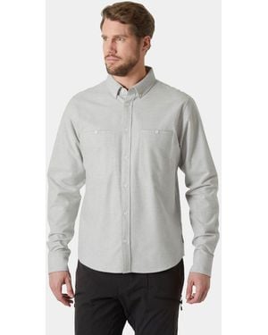 Helly Hansen Organic Cotton Flannel Shirt - Grey