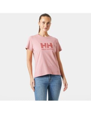 Helly Hansen T-Shirt Femme Hh Logo 3.0 Rose - Rouge