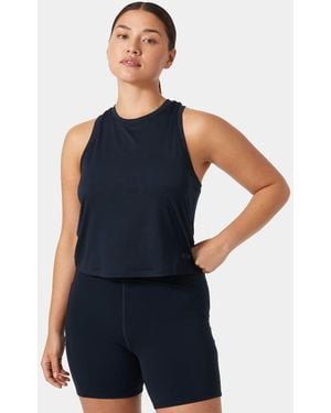 Helly Hansen Ocean Cropped Tank Top - Blue
