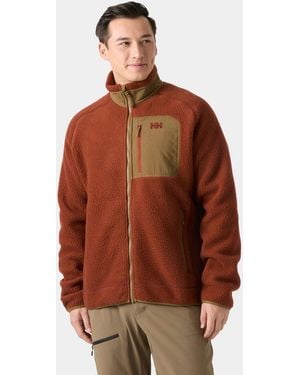 Helly Hansen Panorama Pile Fleece Block Jacket - Brown