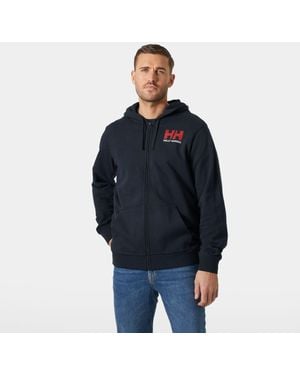 Helly Hansen Logo Full-Zip Hoodie - Blue