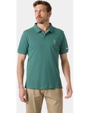 Helly Hansen Messina Graphic Fitted Polo - Green
