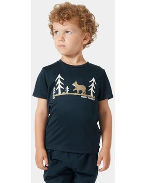 Helly Hansen Kids' Hh Tech Graphic T-shirt Navy - Blue