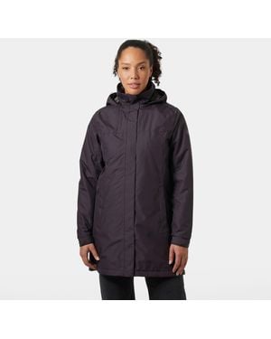Helly Hansen Aden Long Insulated Rain Coat - Blue