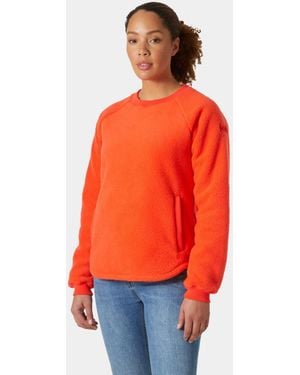 Helly Hansen Escape Teddy Sweater Mujer - Naranja