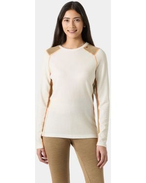 Helly Hansen Lifa Merino Midweight Crew Base Layer - Natural