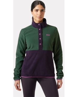 Helly Hansen Daybreaker Snap Fleece Pullover - Green