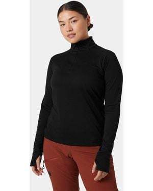 Helly Hansen Lifa Tech Lite 1/2 Zip T-Shirt - Black