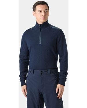 Helly Hansen Afton Knitted Half-Zip - Blue