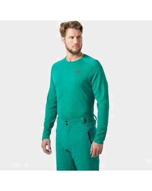 Helly Hansen Lifa Active Crew Warm Base Layer - Green