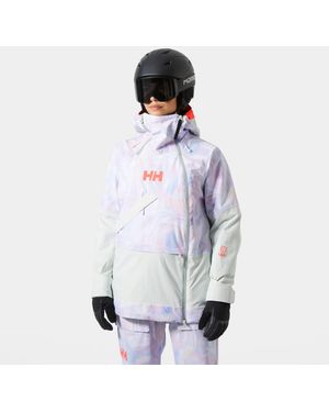 Helly Hansen Powchaser Asymmetric Ski Jacket Mujer - Multicolor