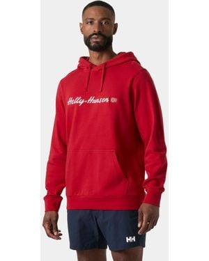 Helly Hansen Core Graphic Hoodie Hombre - Rojo