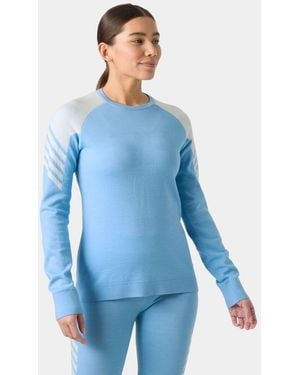 Helly Hansen Lifa Merino Knitevo Crew - Blue
