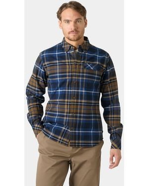 Helly Hansen 'Classic Check Long Sleaves Flannel Shirt - Blue