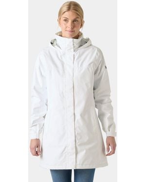 Helly Hansen Aden Long Rain Jacket - White