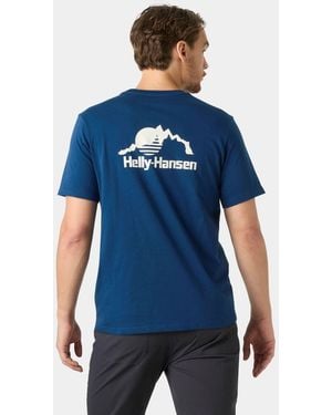Helly Hansen Nord Graphic T-Shirt - Blue