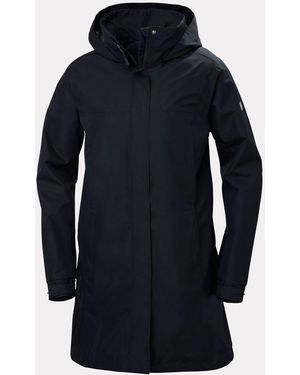 Helly Hansen Aden Long Rain Coat - Blue