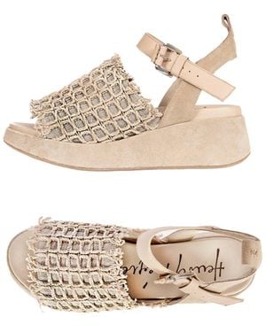 HENRY BEGUELIN ARCHIVE Platform Sandal Crochet - White