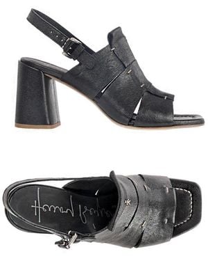 Henry Beguelin Heel Sandal Old Iron - Black