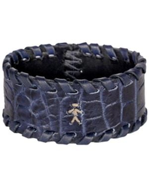 Henry Beguelin Bracelet Animal Printed Crocodile Deep - Blue