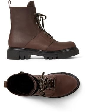 Henry Beguelin Combat Boot - Brown