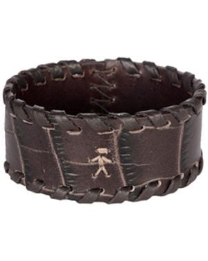Henry Beguelin Bracelet Animal Printed Crocodile Dark - Brown