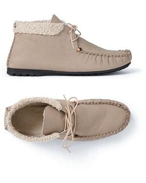 Henry Beguelin Lace-Up Moccasin Norton - Gray