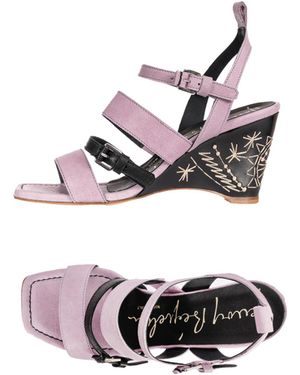 HENRY BEGUELIN ARCHIVE Wedge Sandal Old Iron - Purple