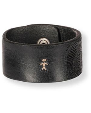 Henry Beguelin Freccia Bracelet Cuoio Washed - Black