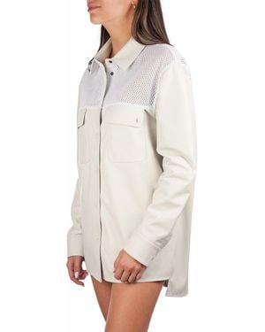 Henry Beguelin Nappa Leather Shirt - White