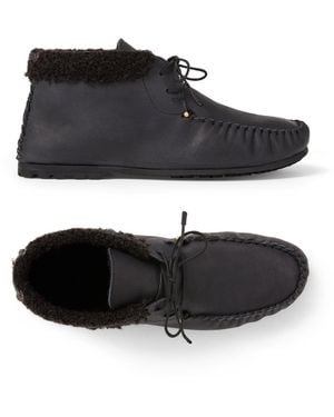 Henry Beguelin Lace-Up Moccasin Norton - Black