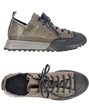 Henry Beguelin Sneaker Vegetal Lamè Lead - Gray